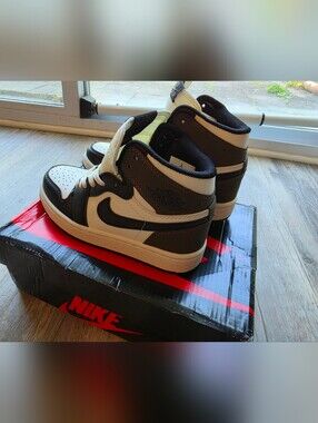 Nike Air Jordan 1 Zoom Swoosh CMFTE-Sport Black/ Deep Brown - US Size: 5.5